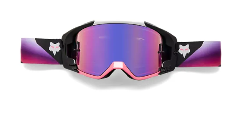 Fox Racing Vue Syz Spark Mirrored Lens Goggles in Light Grey